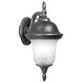 Daybreak Medium Top Mount Light With Alabaster Glass-Swedish Silver DA126721